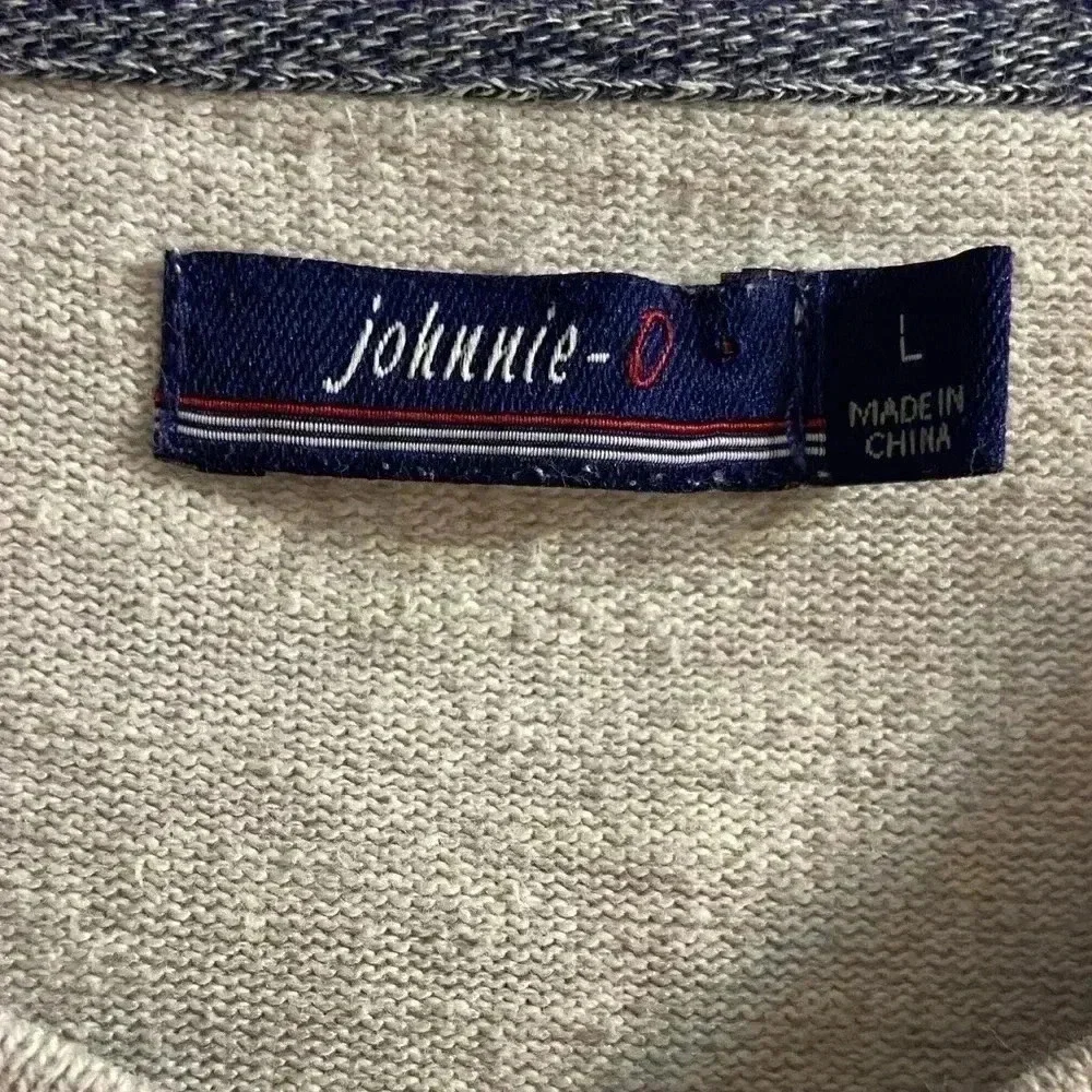 Johnnie O v neck top heather grey men‎ Large